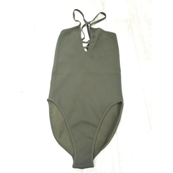 FREE PEOPLE DANCE ALL DAY BODY SUIT SECRET MOSS SIZE XS STYLE 49993025 - Picture 3 of 7